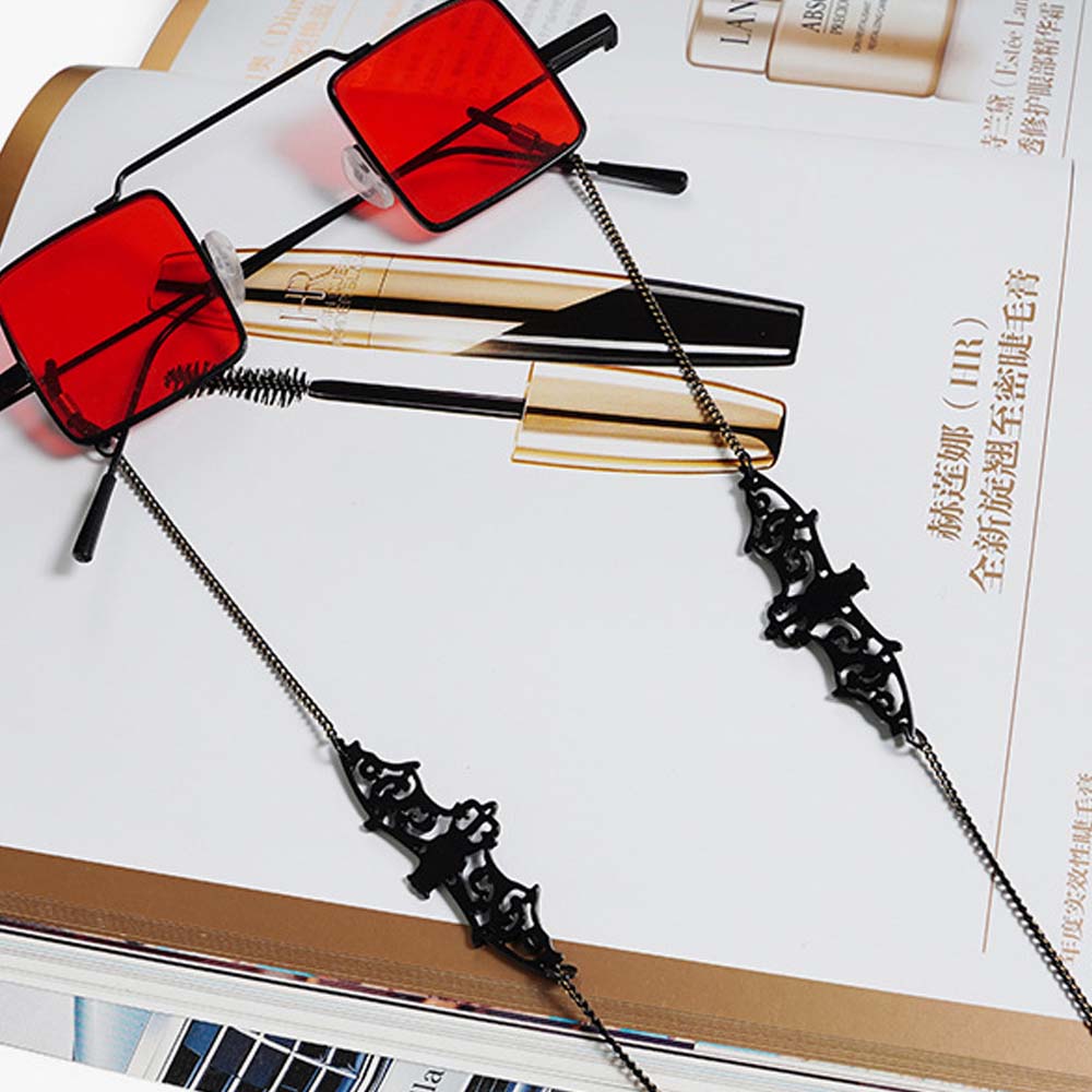 Anti-lost Trendy Retro Hollow  - Mask Chain Holder ulasan dan harga