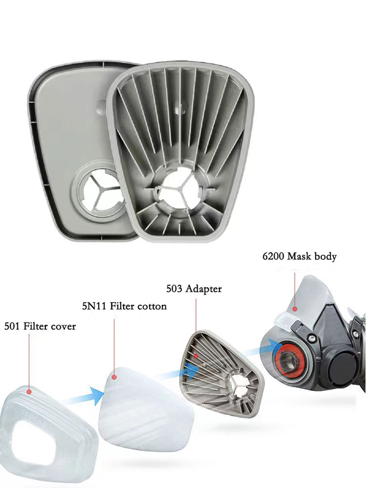 6200 Dust Gas Mask Half Face W - Dust Mask Construction ulasan dan harga