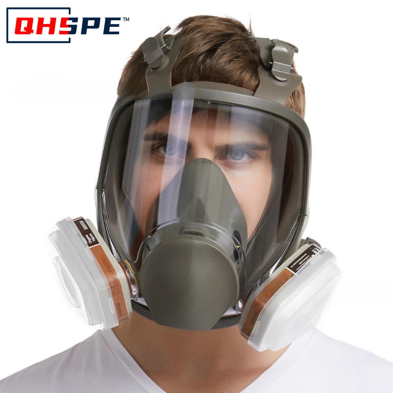 Anti-Fog 6800 Gas Mask Industr - Dust Mask Construction ulasan dan harga
