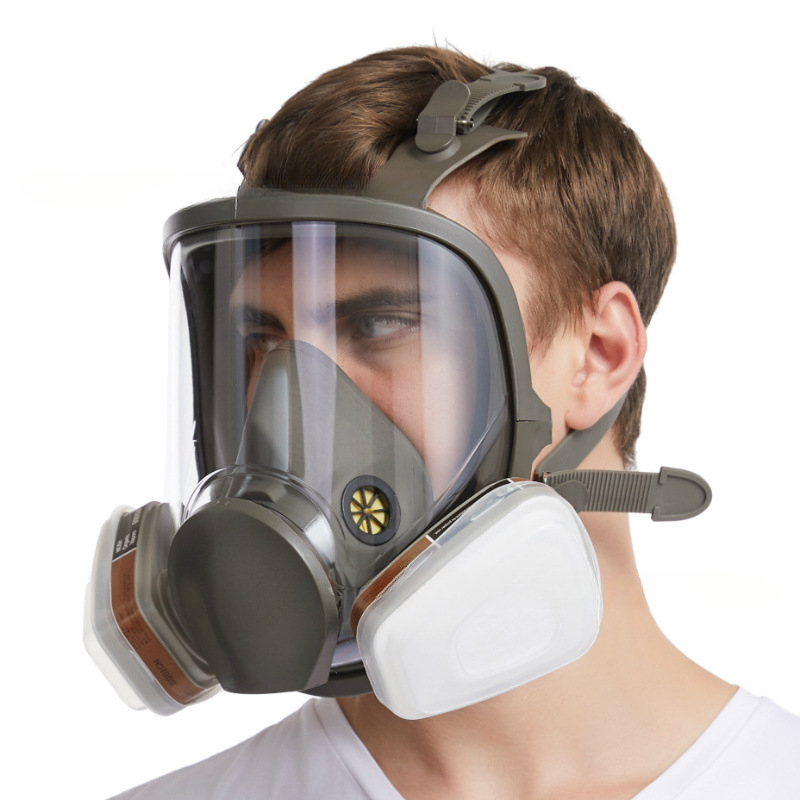 Anti-Fog 6800 Gas Mask Industr - Dust Mask Construction ulasan dan harga