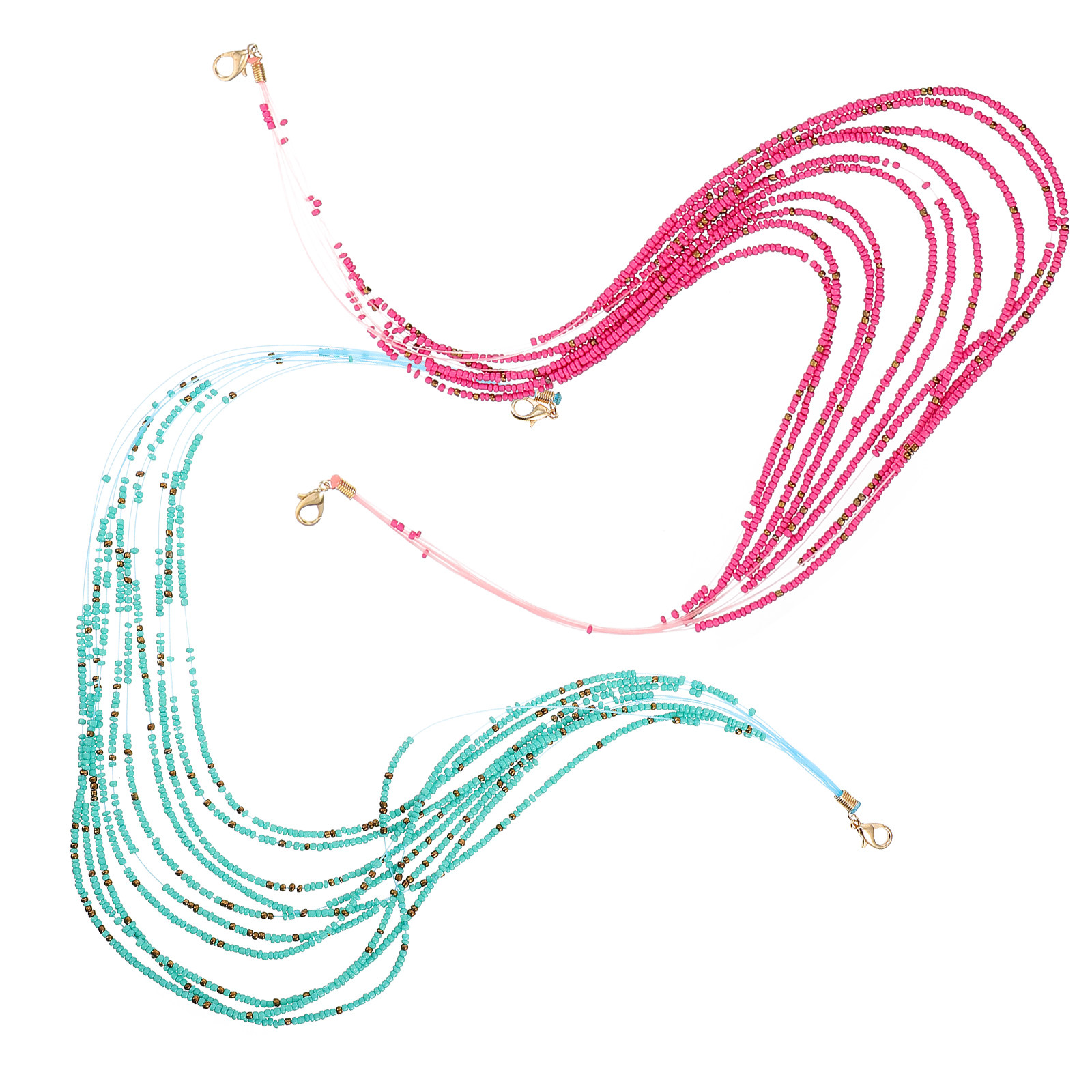 Beaded Mask Holder & Glasses C - Mask Chain Holder ulasan dan harga