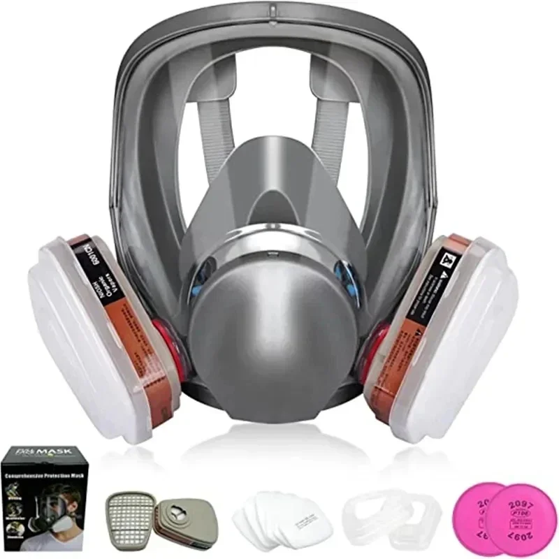 6800 Anti-Fog Full Face Gas Ma - Dust Mask Construction ulasan dan harga