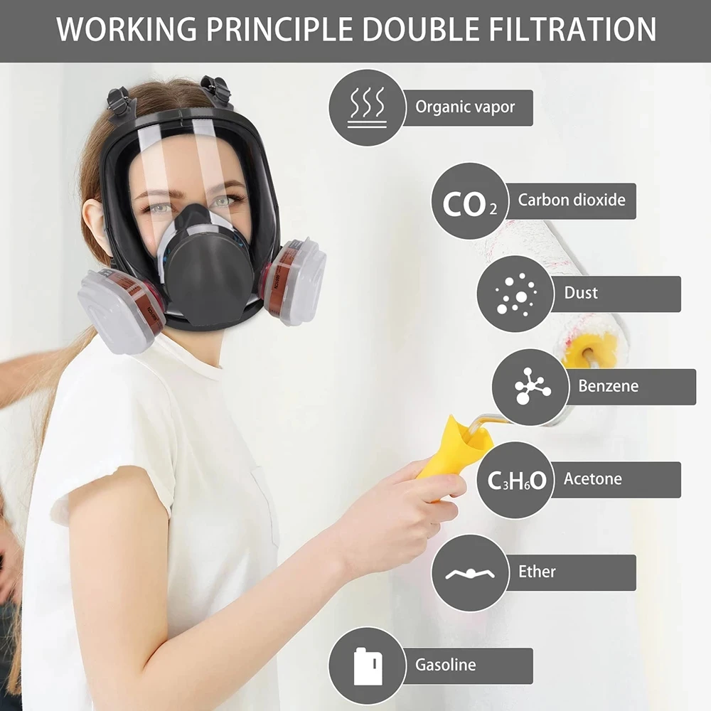 6800 Industrial Painting Spray - Dust Mask Construction ulasan dan harga